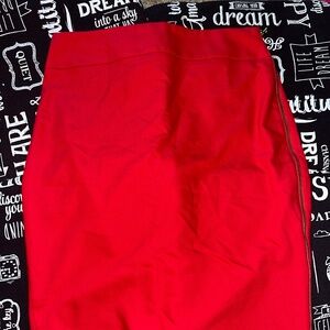 Midi red skirt size 14 women
